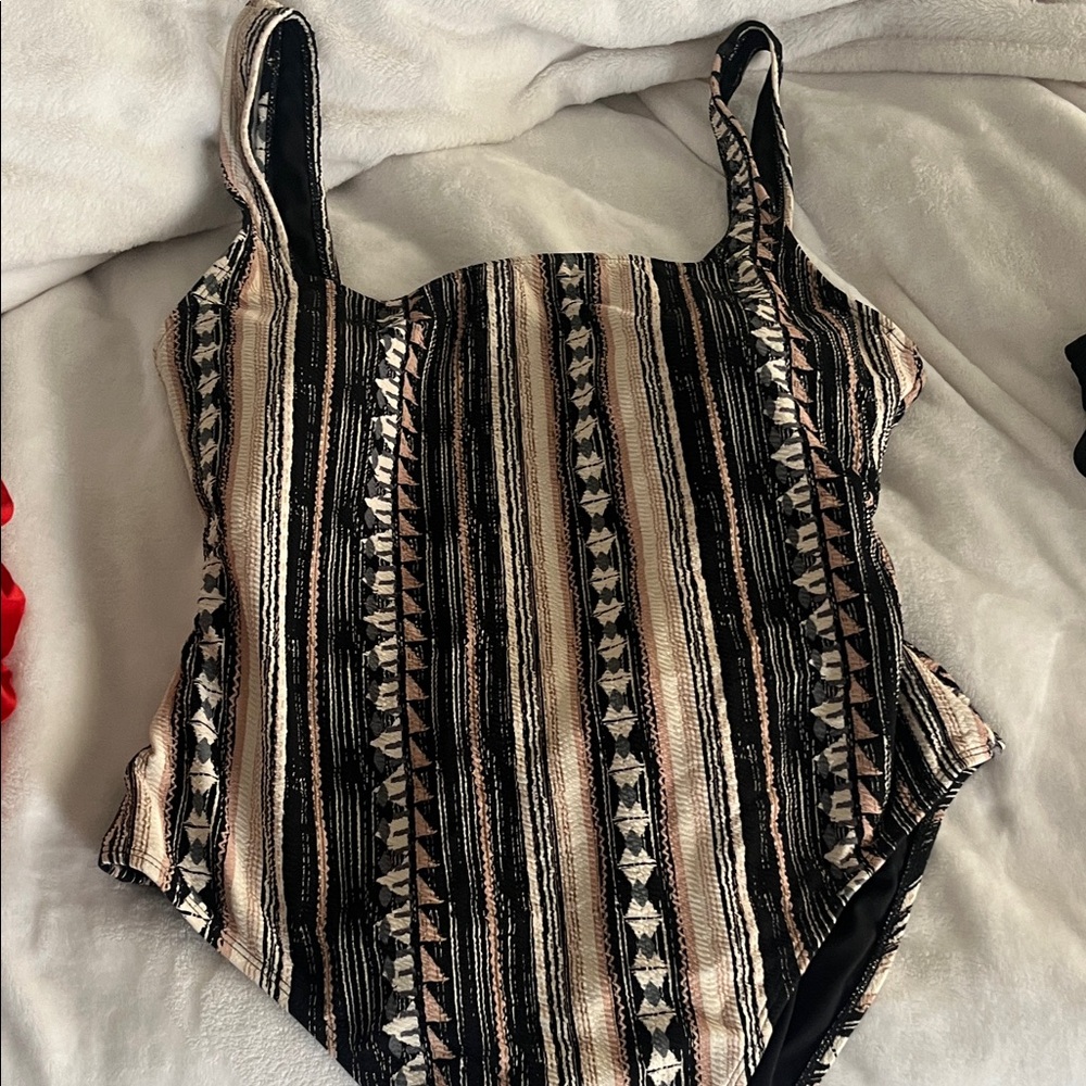 Black and Tan One Piece